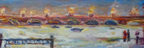 huile sur toile 50x130